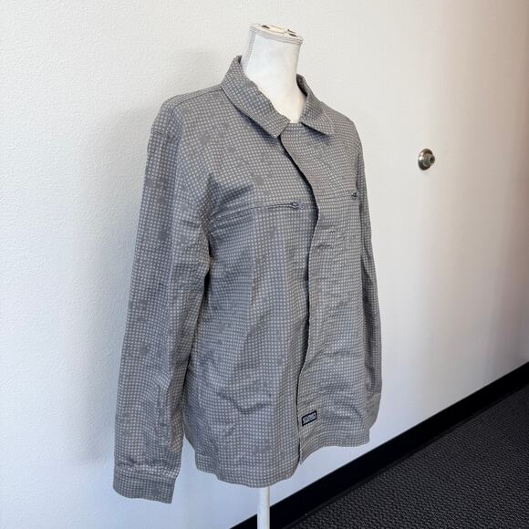 Stussy Men's Cordura Tactical Zip Up Shirt Gray Collared Long Sleeve Size Small - Picture 2 of 13